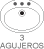 Tres orificios